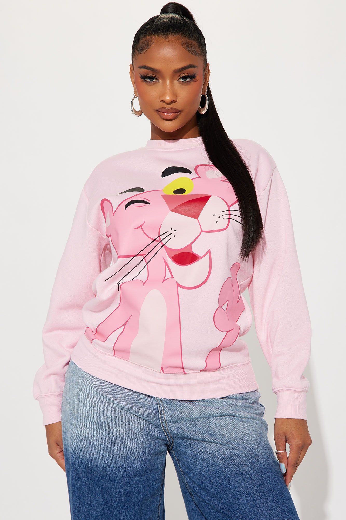 Pink Panther Sweatshirt - Pink sold by Fashion Nova