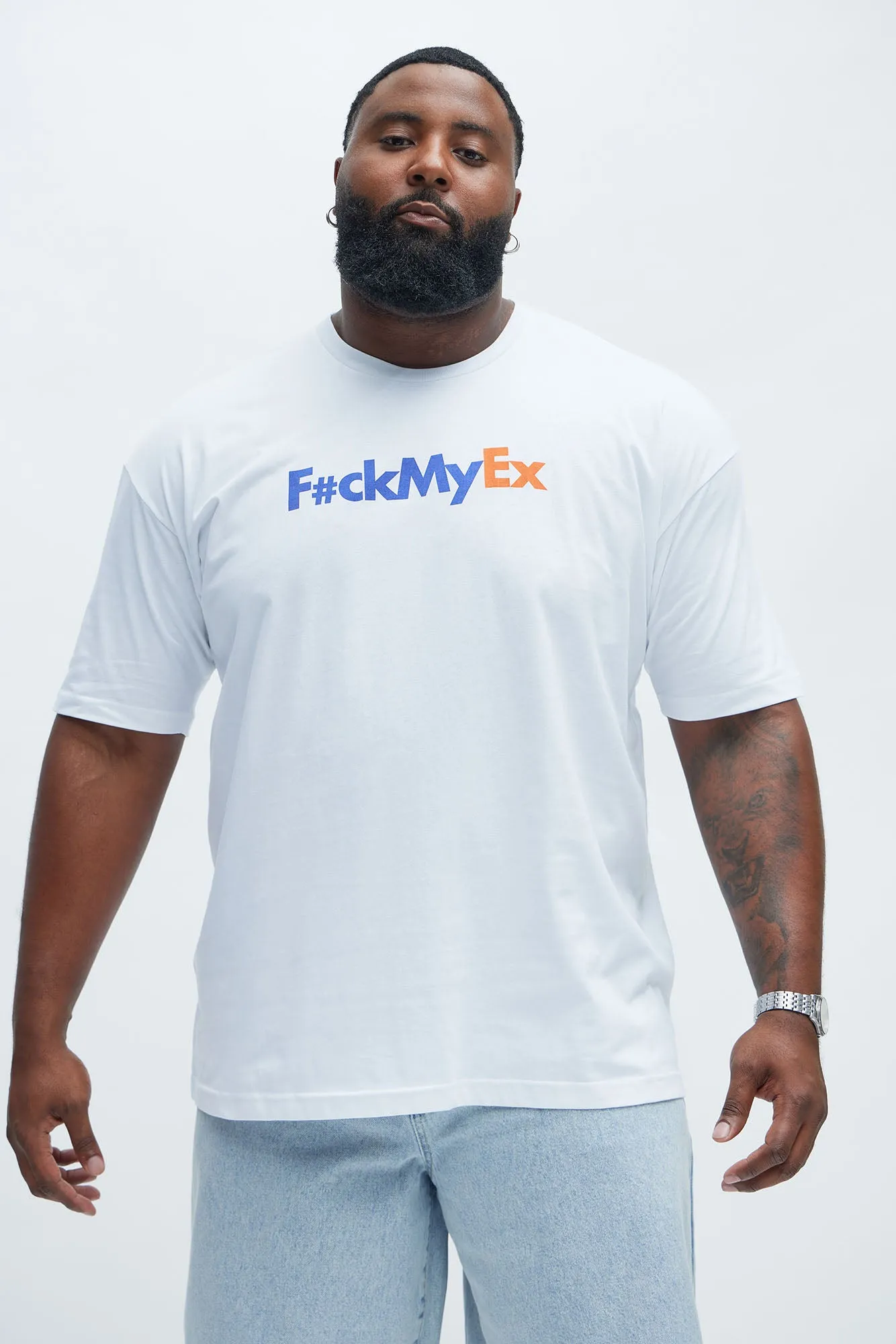 F#ckMyEx Short Sleeve Tee - White sold by Fashion Nova product image thumbnail 4