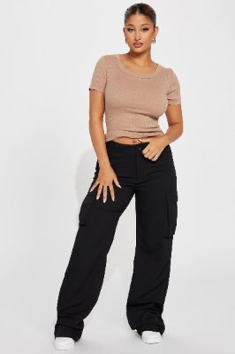 Everything I Want Cargo Pant - Black made by Fashion Nova