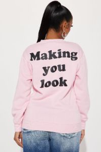 Pink Panther Sweatshirt - Pink sold by Fashion Nova