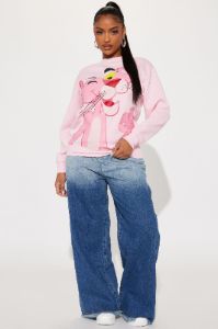 Pink Panther Sweatshirt - Pink sold by Fashion Nova