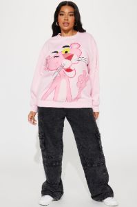 Pink Panther Sweatshirt - Pink sold by Fashion Nova