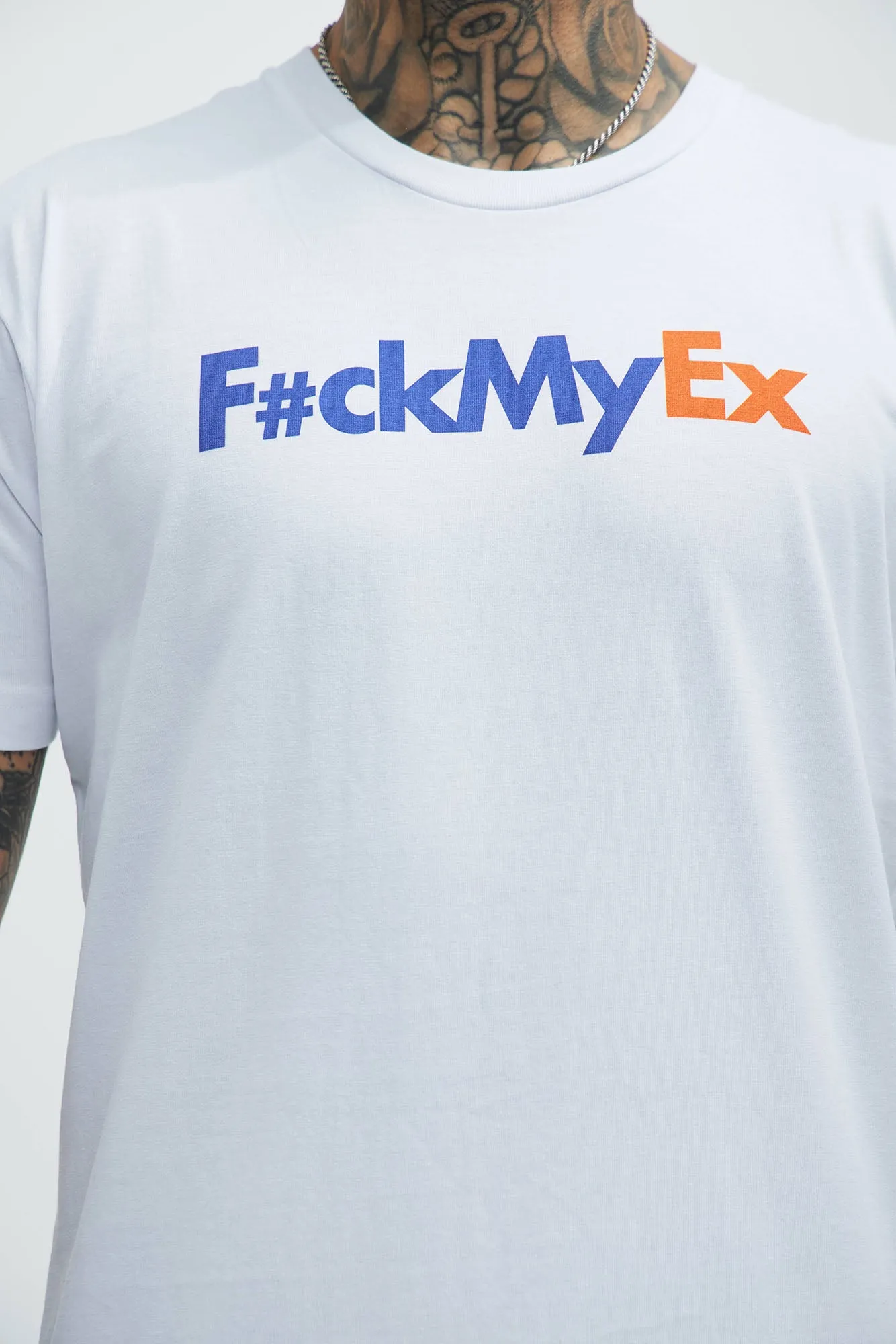 F#ckMyEx Short Sleeve Tee - White sold by Fashion Nova product image thumbnail 3