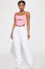 All Mine Stretch Straight Leg Jean - White sold by Fashion Nova