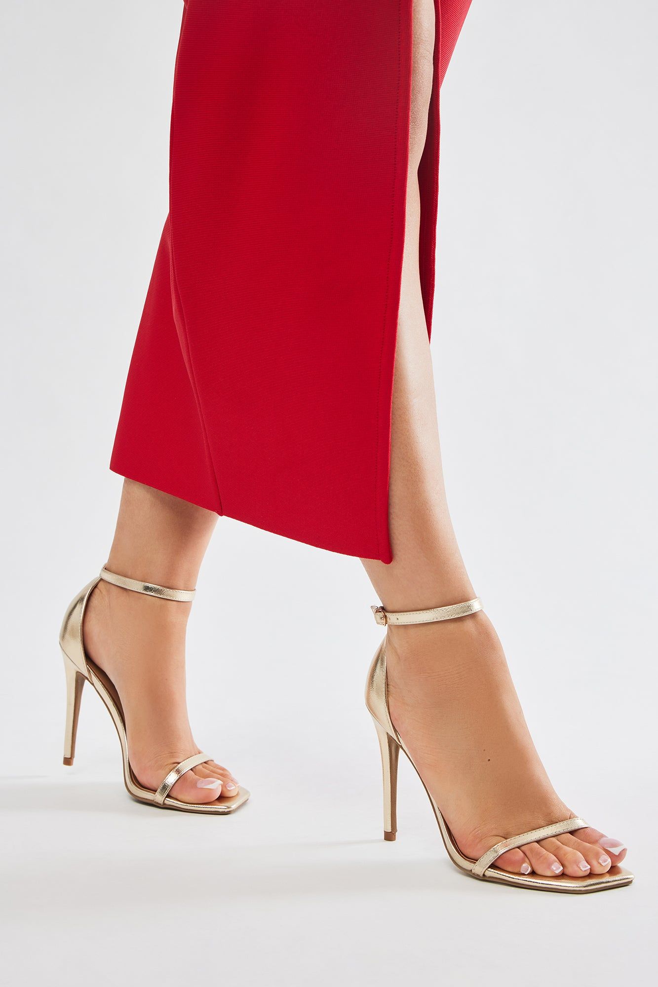 Linked Up Heels - Gold sold by Fashion Nova