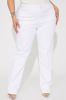All Mine Stretch Straight Leg Jean - White sold by Fashion Nova