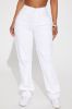 All Mine Stretch Straight Leg Jean - White sold by Fashion Nova