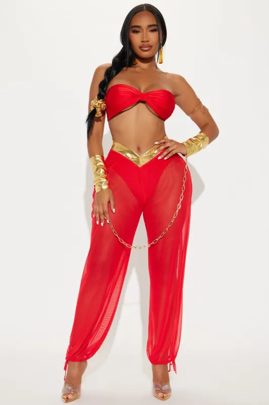 Prisoner Princess 7 Piece Costume Set - Red/combo sold by Fashion Nova