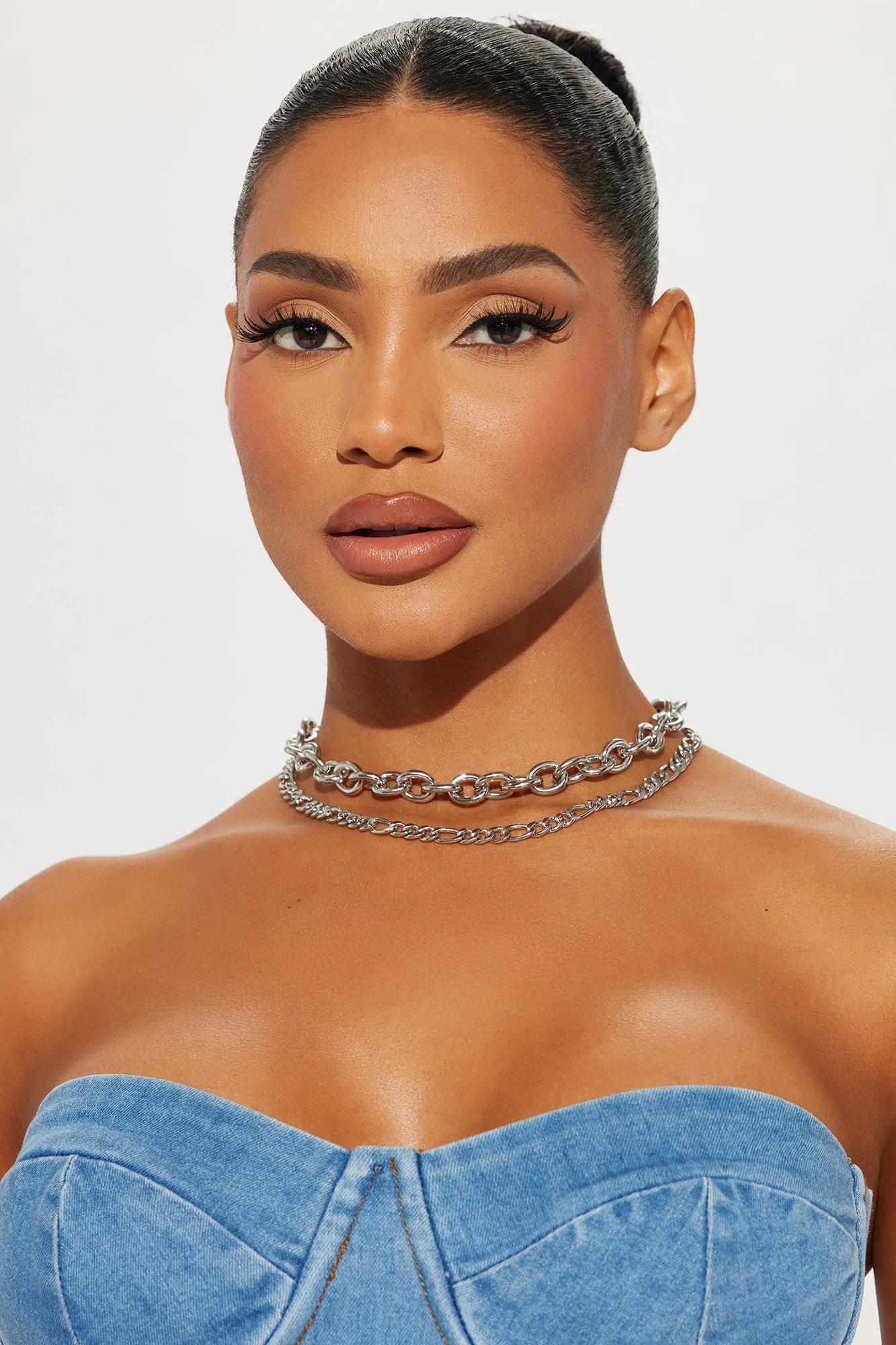 It Is What It Is Layered Necklace - Silver sold by Fashion Nova product image thumbnail 2