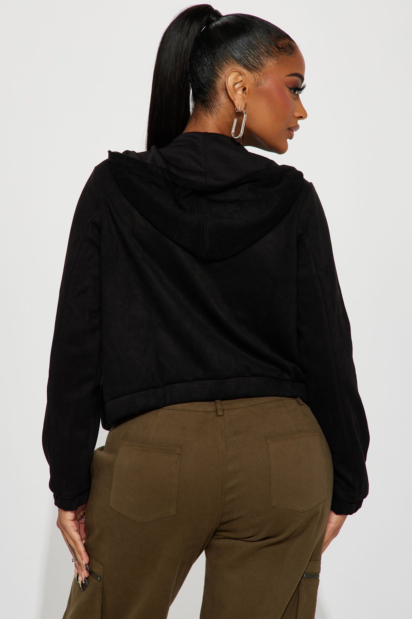 Sophia Suede Jacket - Black sold by Fashion Nova product image thumbnail 3
