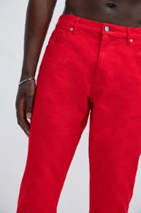 Deprime Stacked Slim Flare Pants - Red sold by Fashion Nova