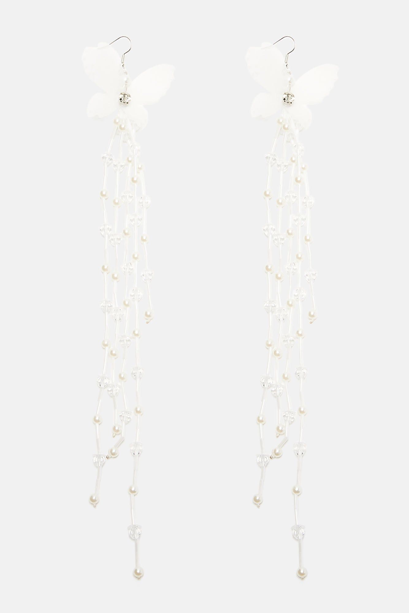 Pearl Butterfly Earrings - White sold by Fashion Nova product image thumbnail 3