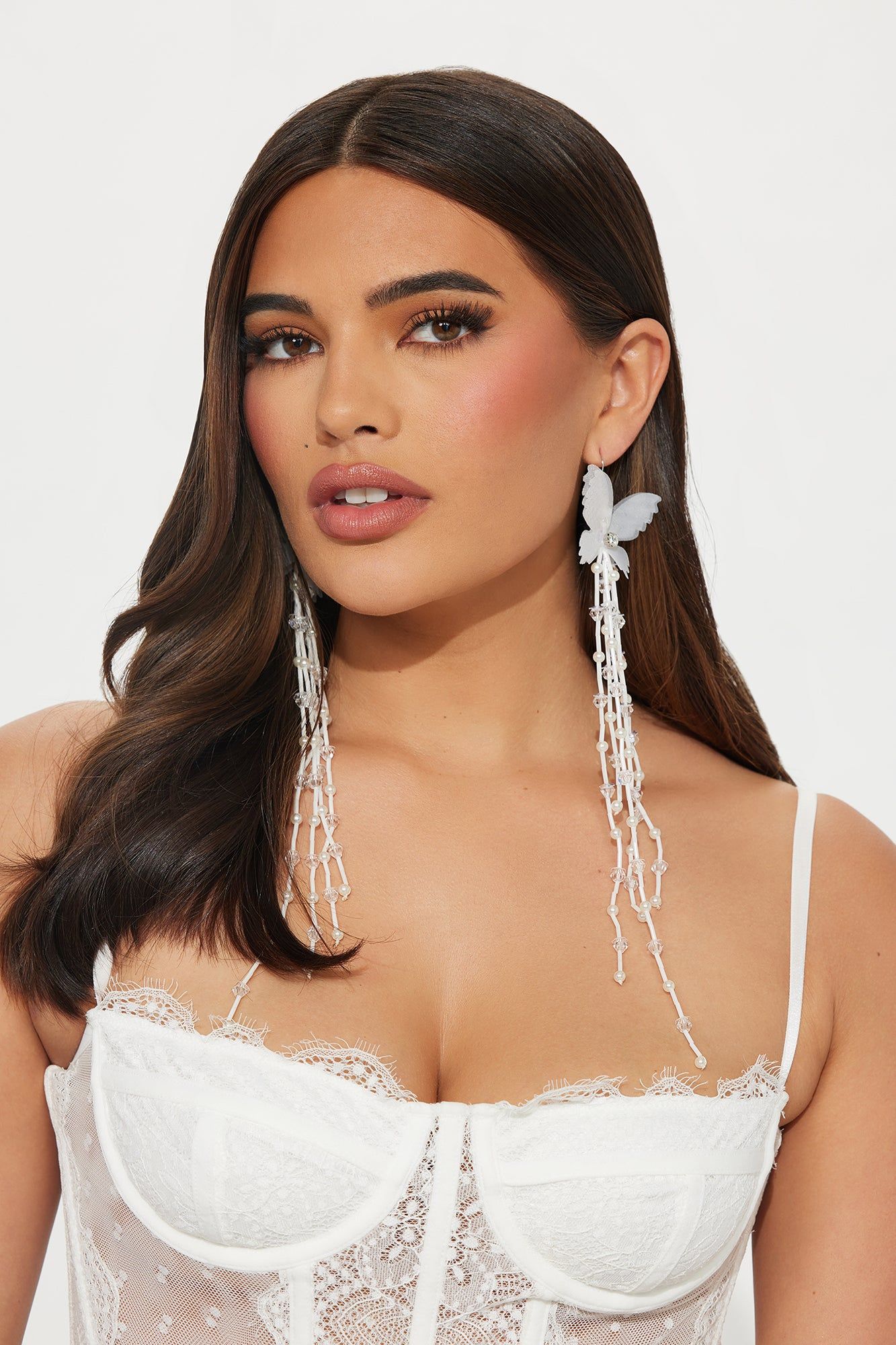 Pearl Butterfly Earrings - White sold by Fashion Nova product image thumbnail 2