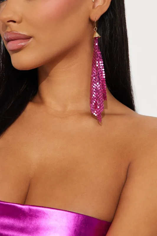 Flawless Night Earrings - Pink sold by Fashion Nova