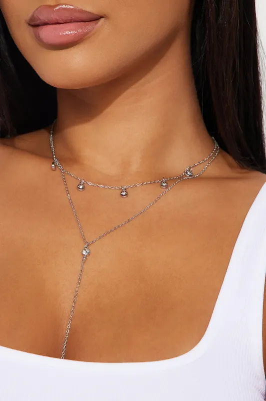 Somewhere Tropical Necklace - Silver sold by Fashion Nova