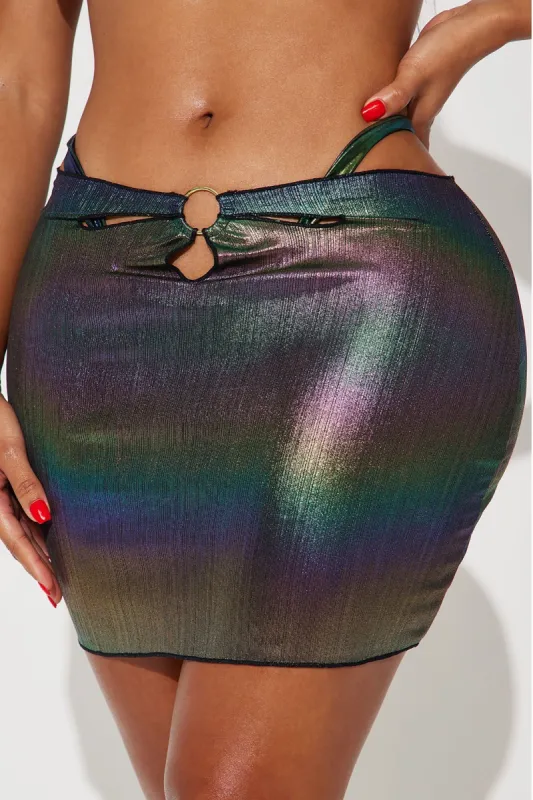 Hot Season Cover Up Skirt - Silver sold by Fashion Nova