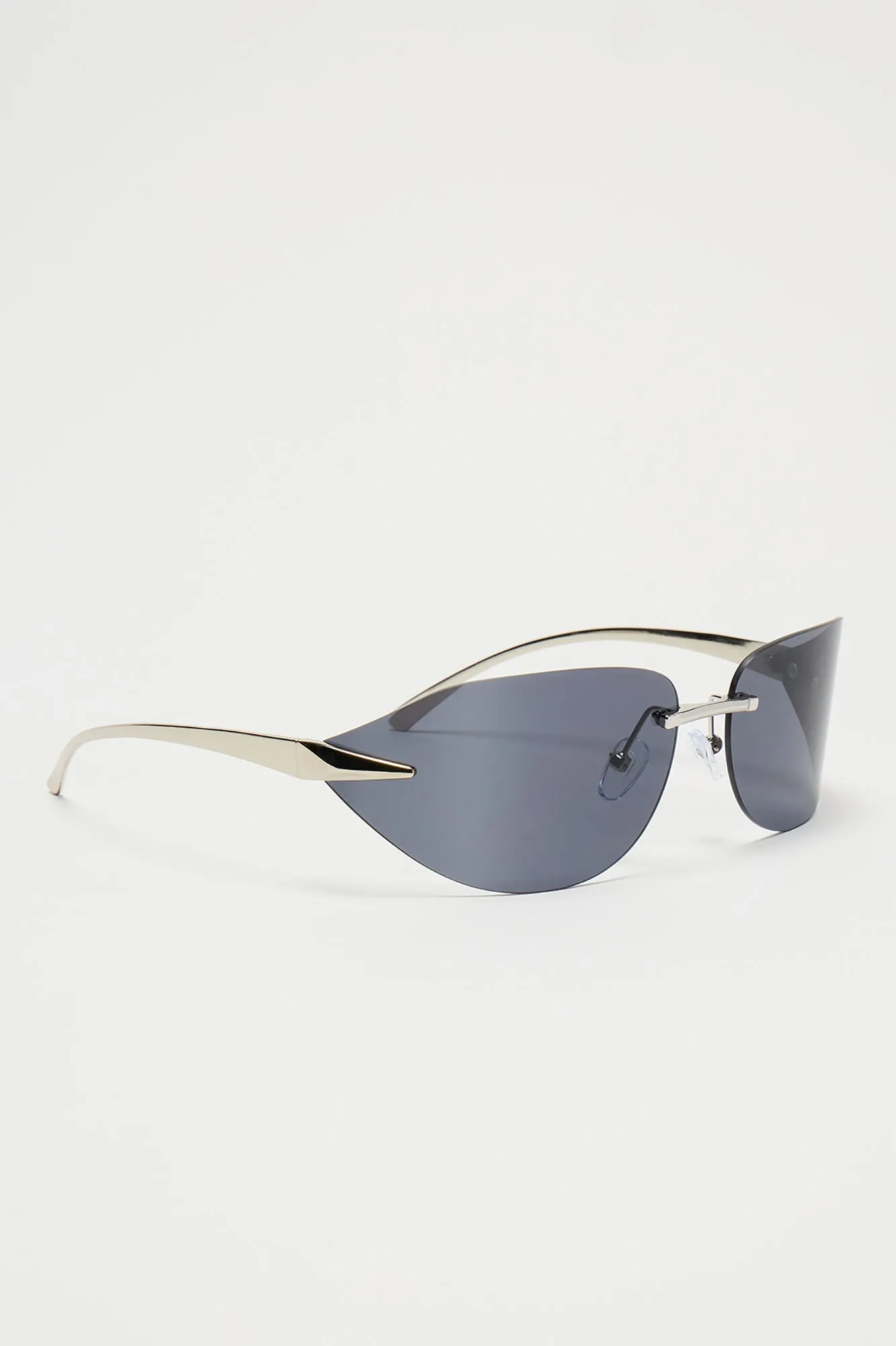 Got It Bad Sunglasses - Silver/Smoke sold by Fashion Nova product image thumbnail 4