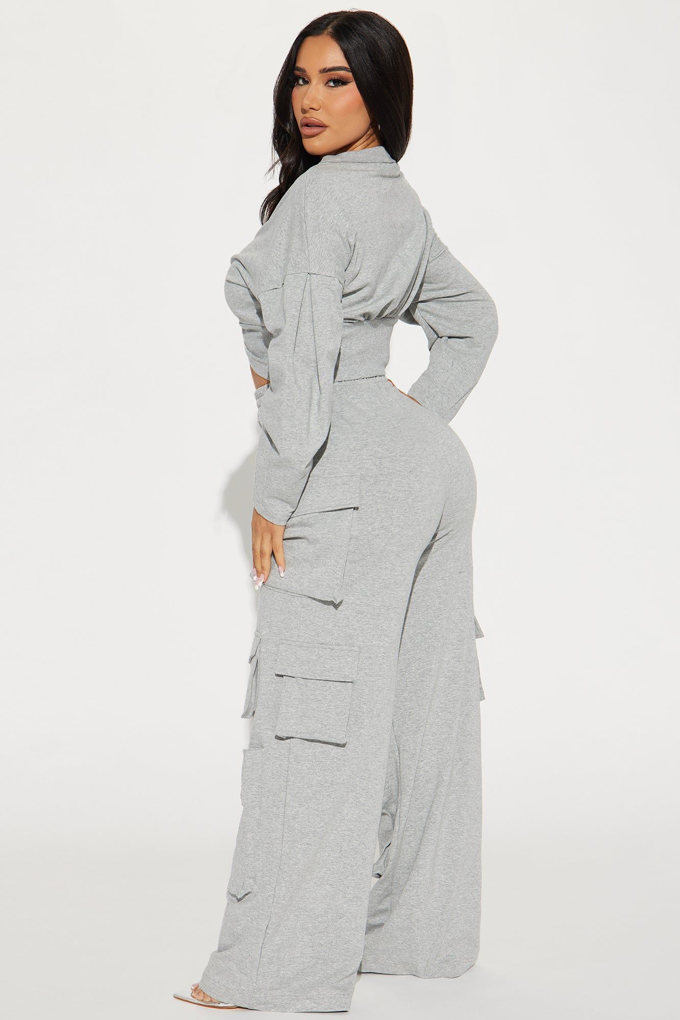 Skyler Pant Set - Heather Grey sold by Fashion Nova product image thumbnail 3