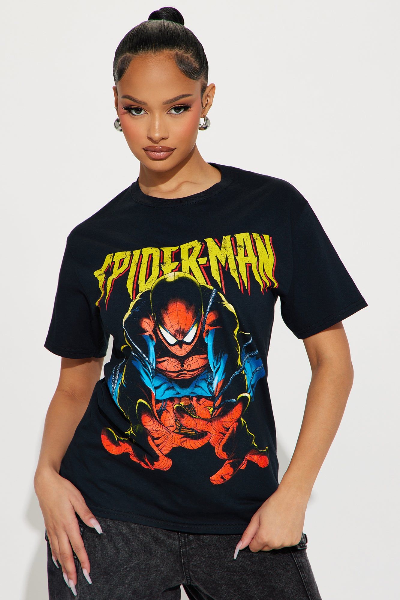 The Amazing Spiderman Graphic Tee - Black sold by Fashion Nova