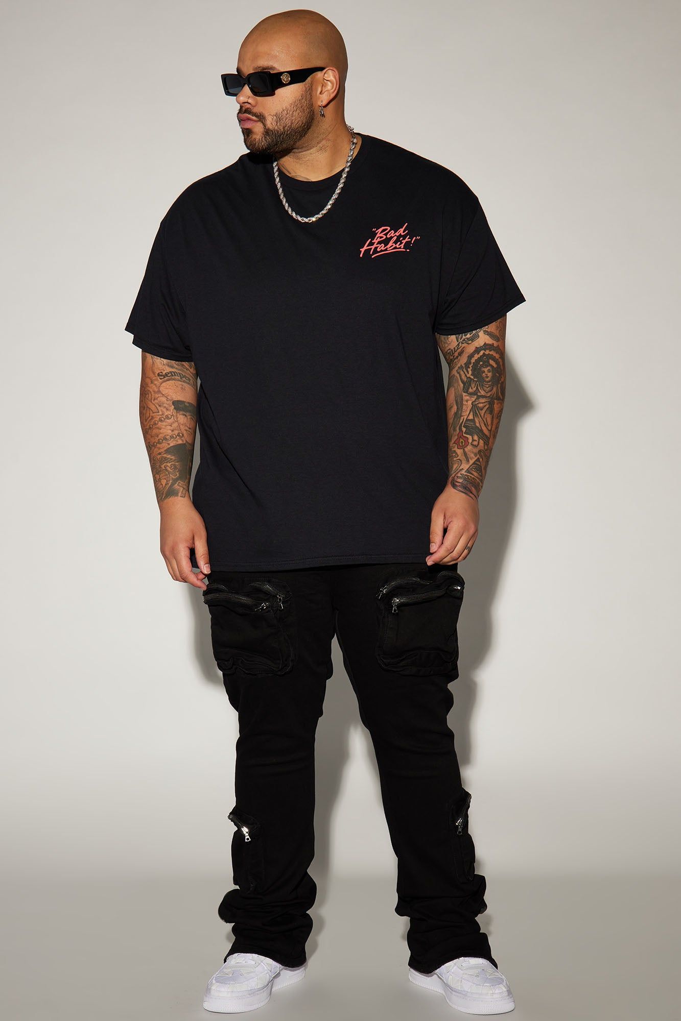 Bad Habits Good Times Short Sleeve Tee - Black sold by Fashion Nova product image thumbnail 6