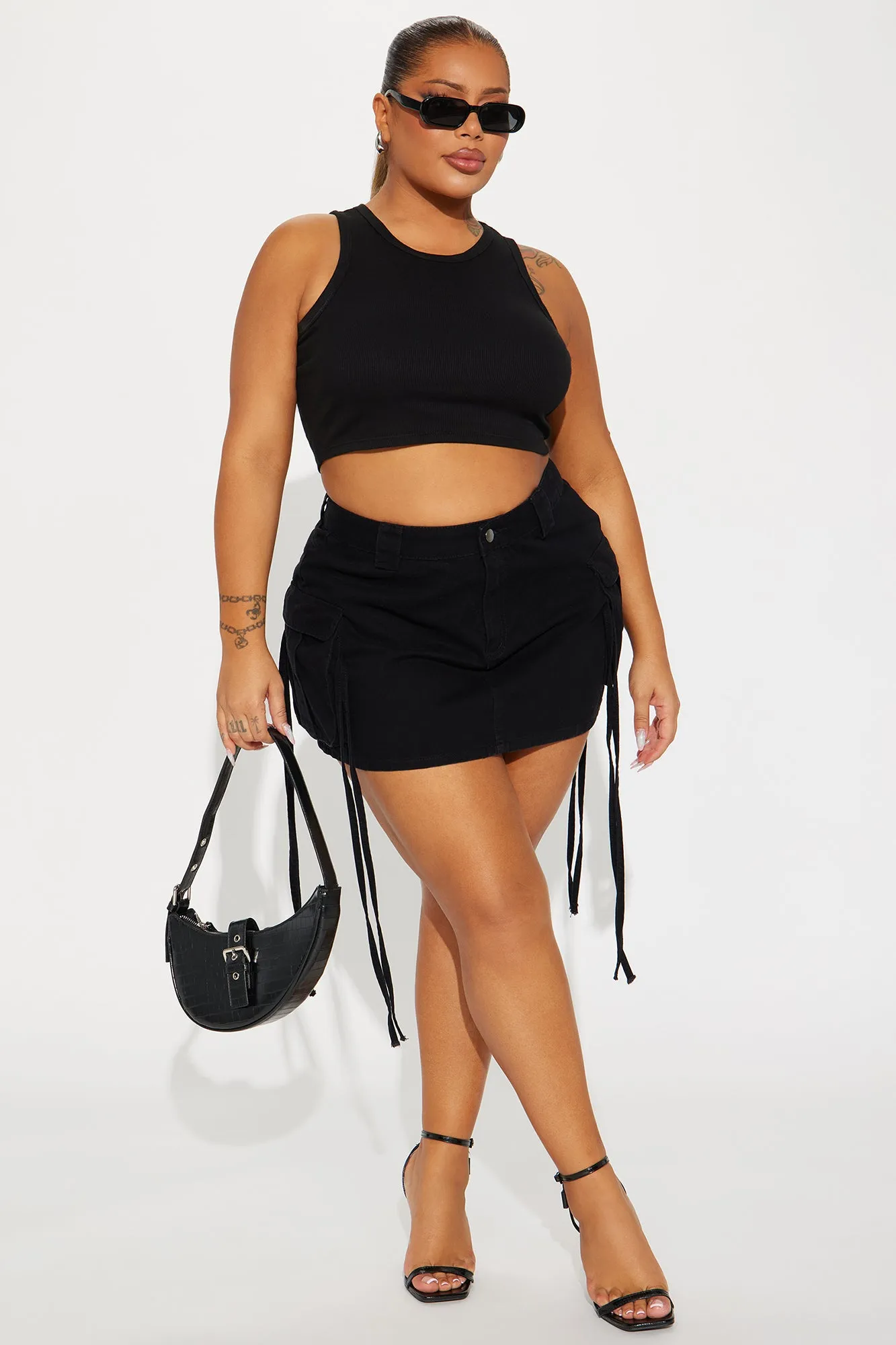 Golden Hour Cargo Mini Skirt - Black sold by Fashion Nova product image thumbnail 4