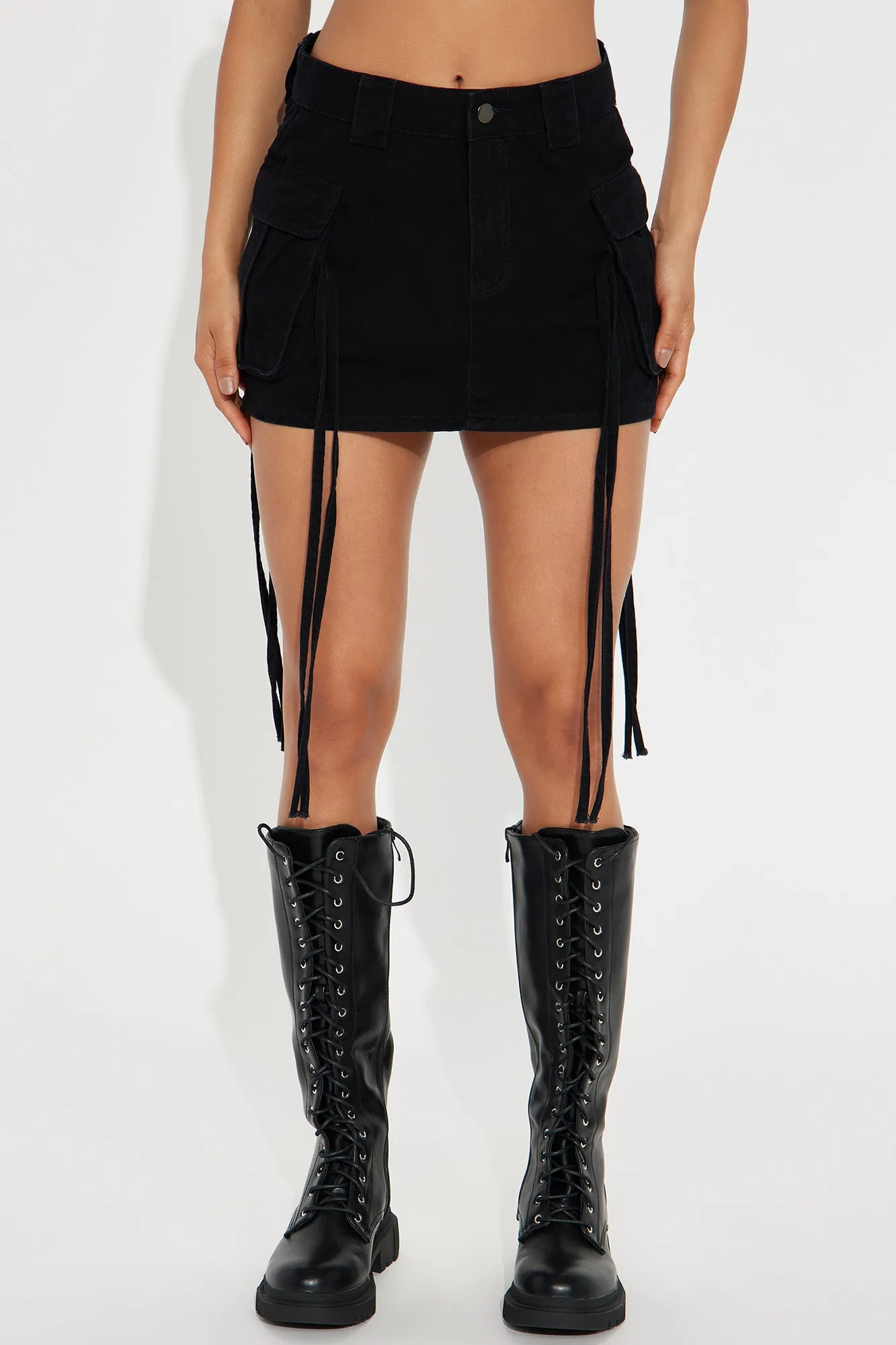 Golden Hour Cargo Mini Skirt - Black sold by Fashion Nova product image thumbnail 2