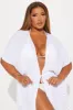 Island Sun Tassel Cover Up Kimono - White sold by Fashion Nova