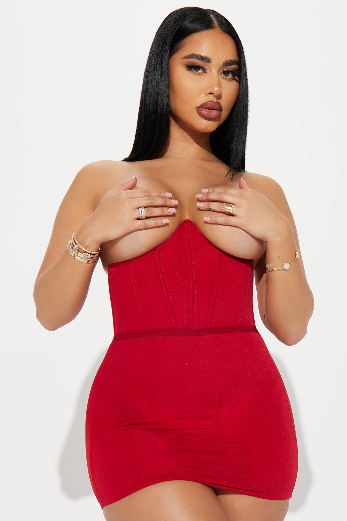Hot For You Open Back Chemise - Red sold by Fashion Nova product image thumbnail 2
