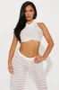 Key West Sheer Maxi Skirt Set - White sold by Fashion Nova