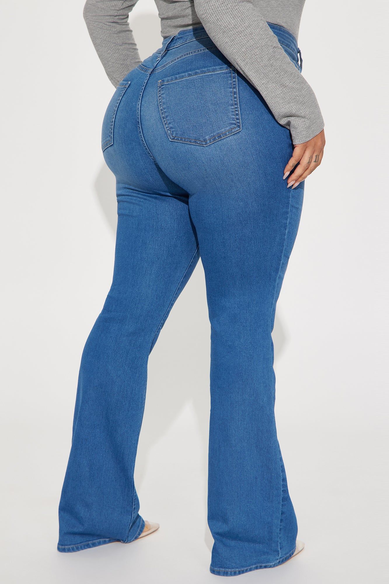 Flex Game Soft Stretch Bootcut Jeans - Medium Wash sold by Fashion Nova product image thumbnail 6