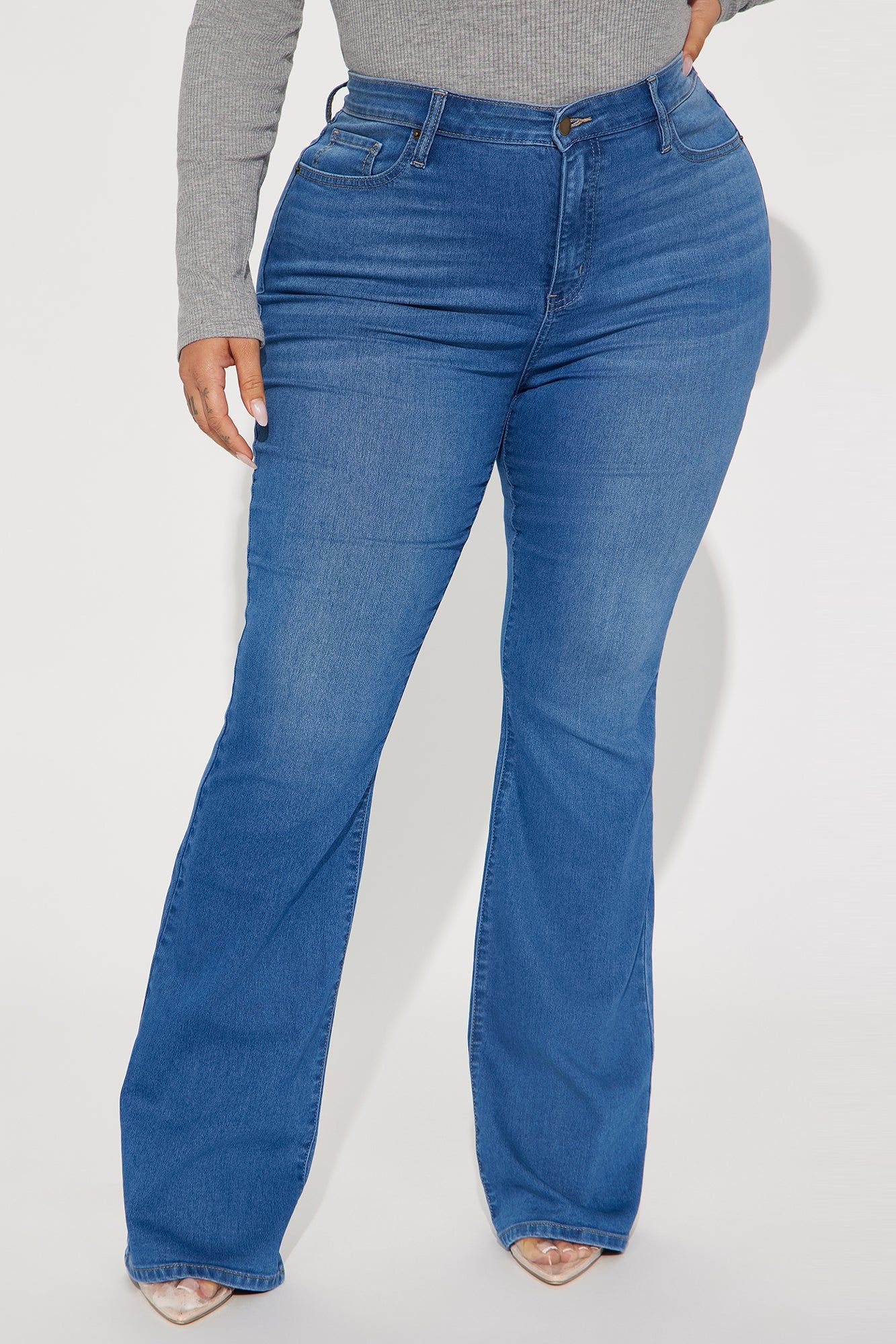 Flex Game Soft Stretch Bootcut Jeans - Medium Wash sold by Fashion Nova product image thumbnail 5