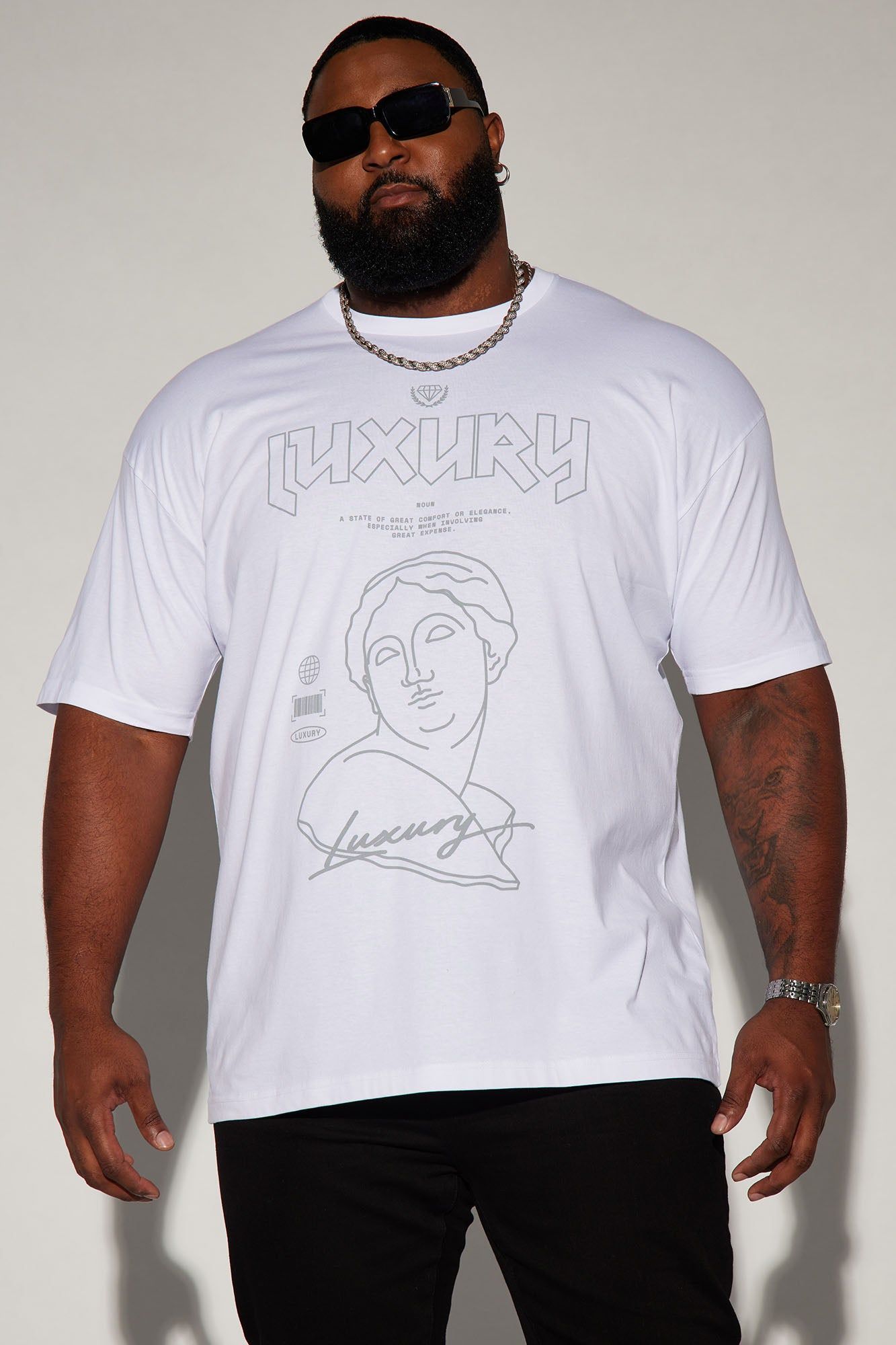 Luxury Definition Short Sleeve Tee - White sold by Fashion Nova product image thumbnail 4