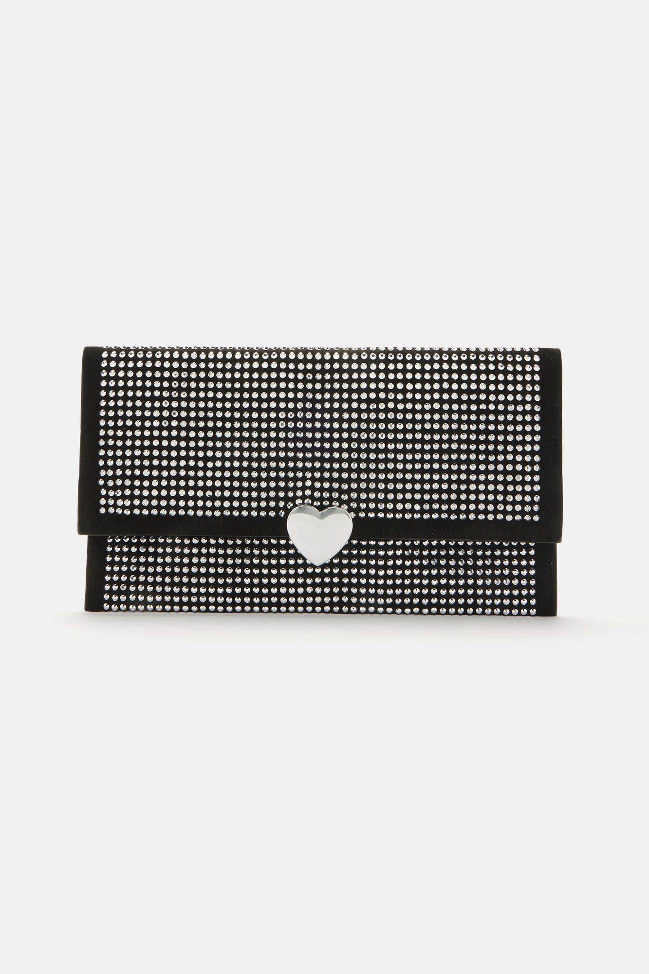 Dreamer Heart Clutch - Black/Silver sold by Fashion Nova product image thumbnail 4