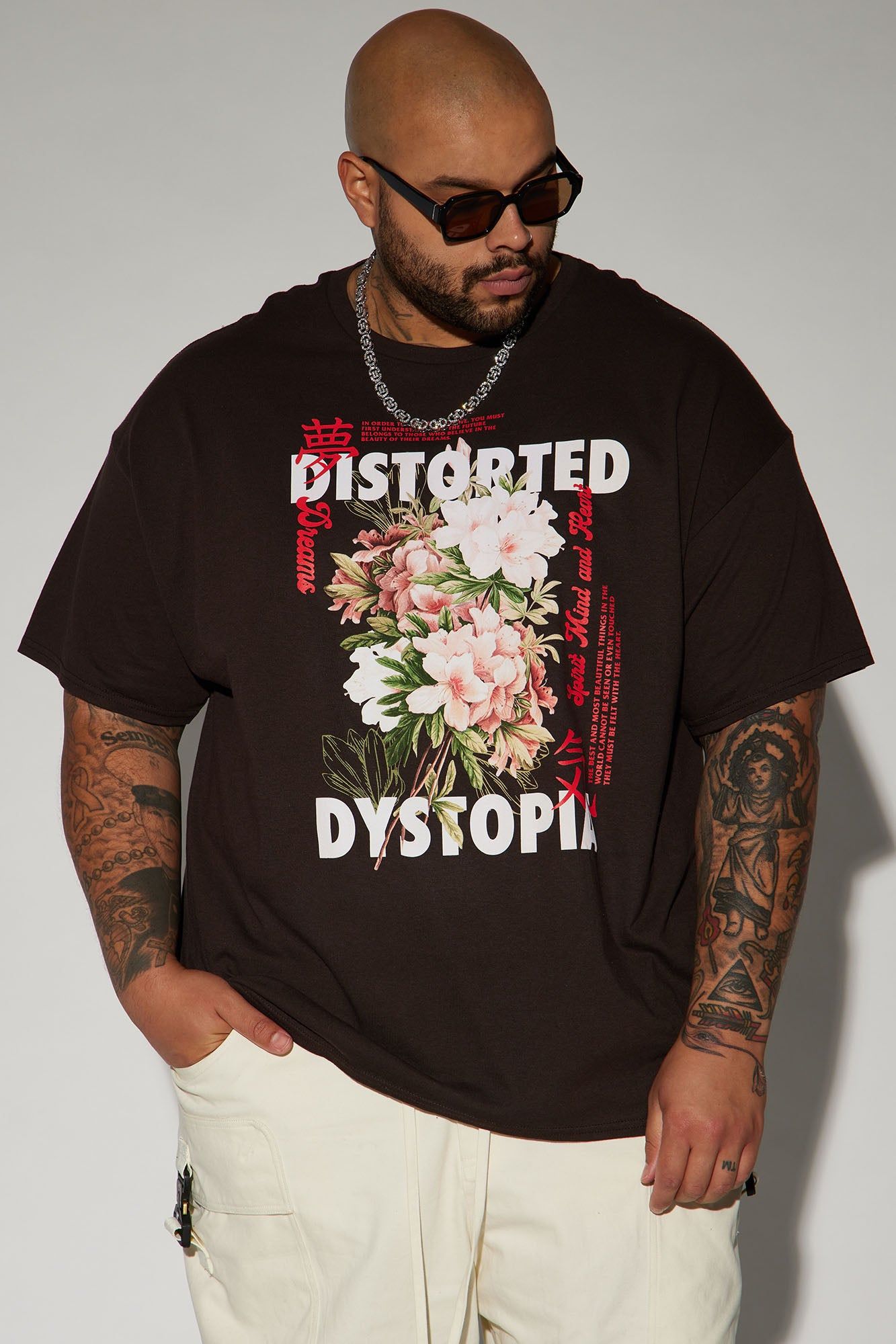 Distorted Dystopia Short Sleeve Tee - Brown sold by Fashion Nova product image thumbnail 4
