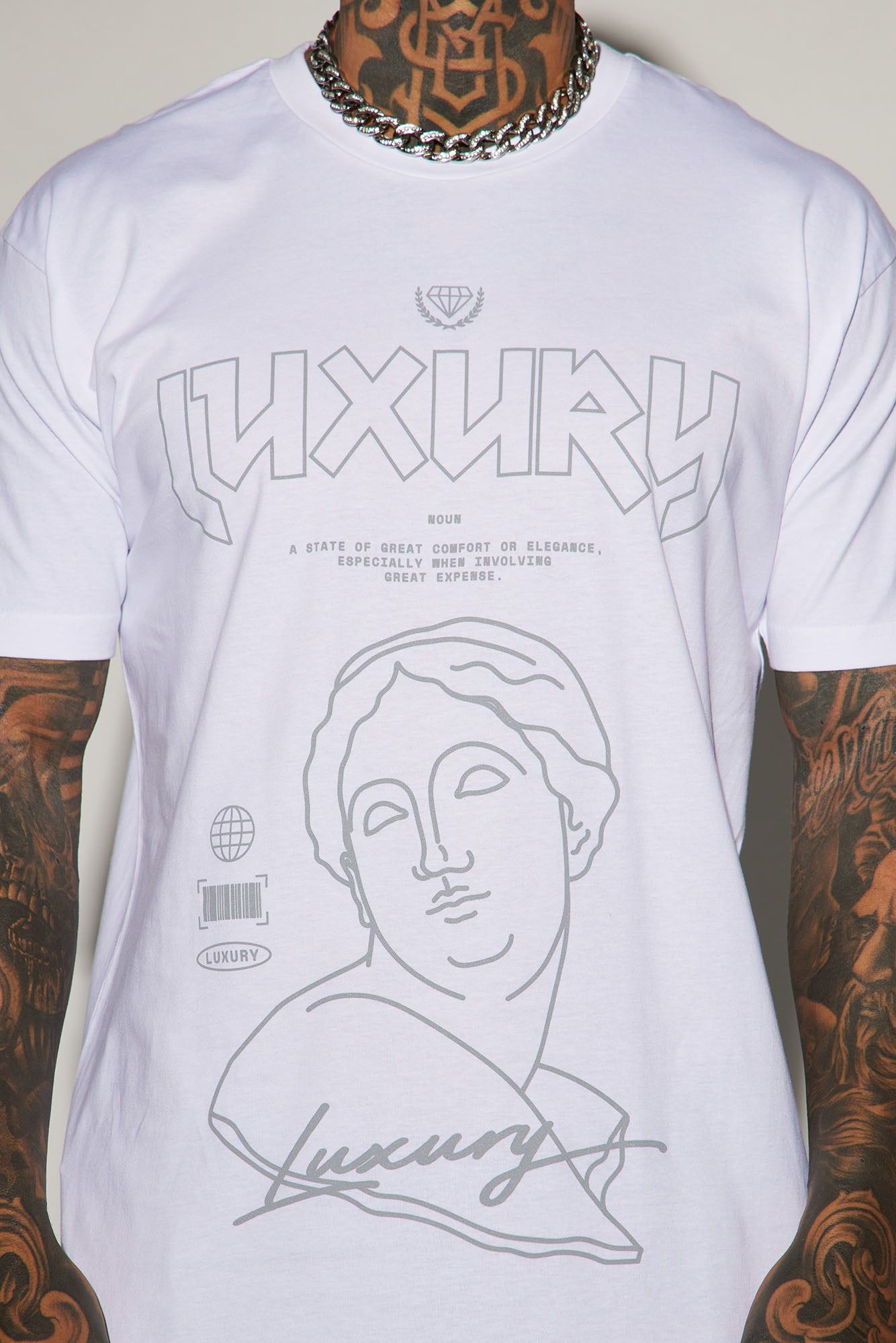 Luxury Definition Short Sleeve Tee - White sold by Fashion Nova product image thumbnail 3