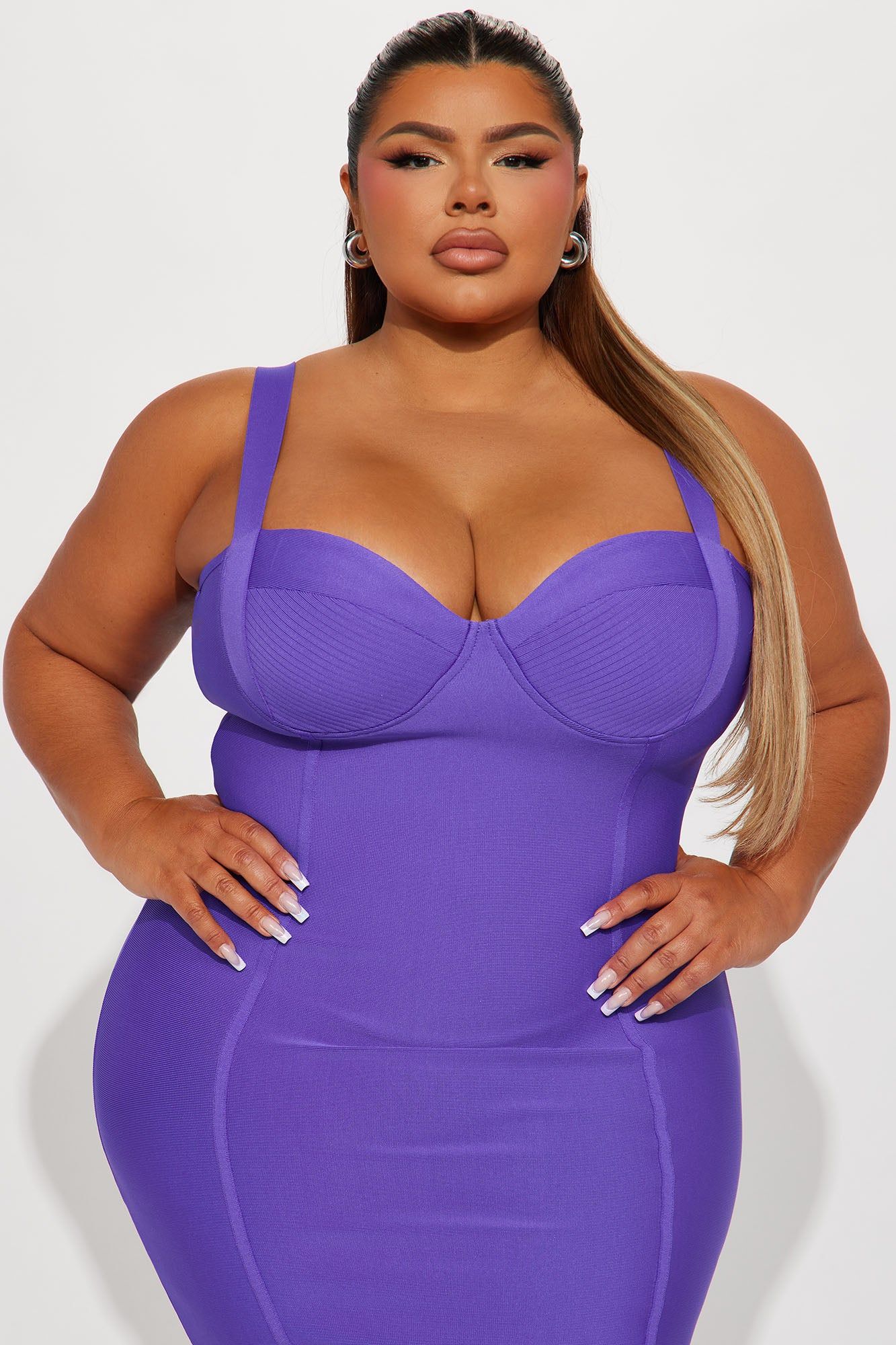 Honey Bandage Midi Dress - Purple sold by Fashion Nova product image thumbnail 5