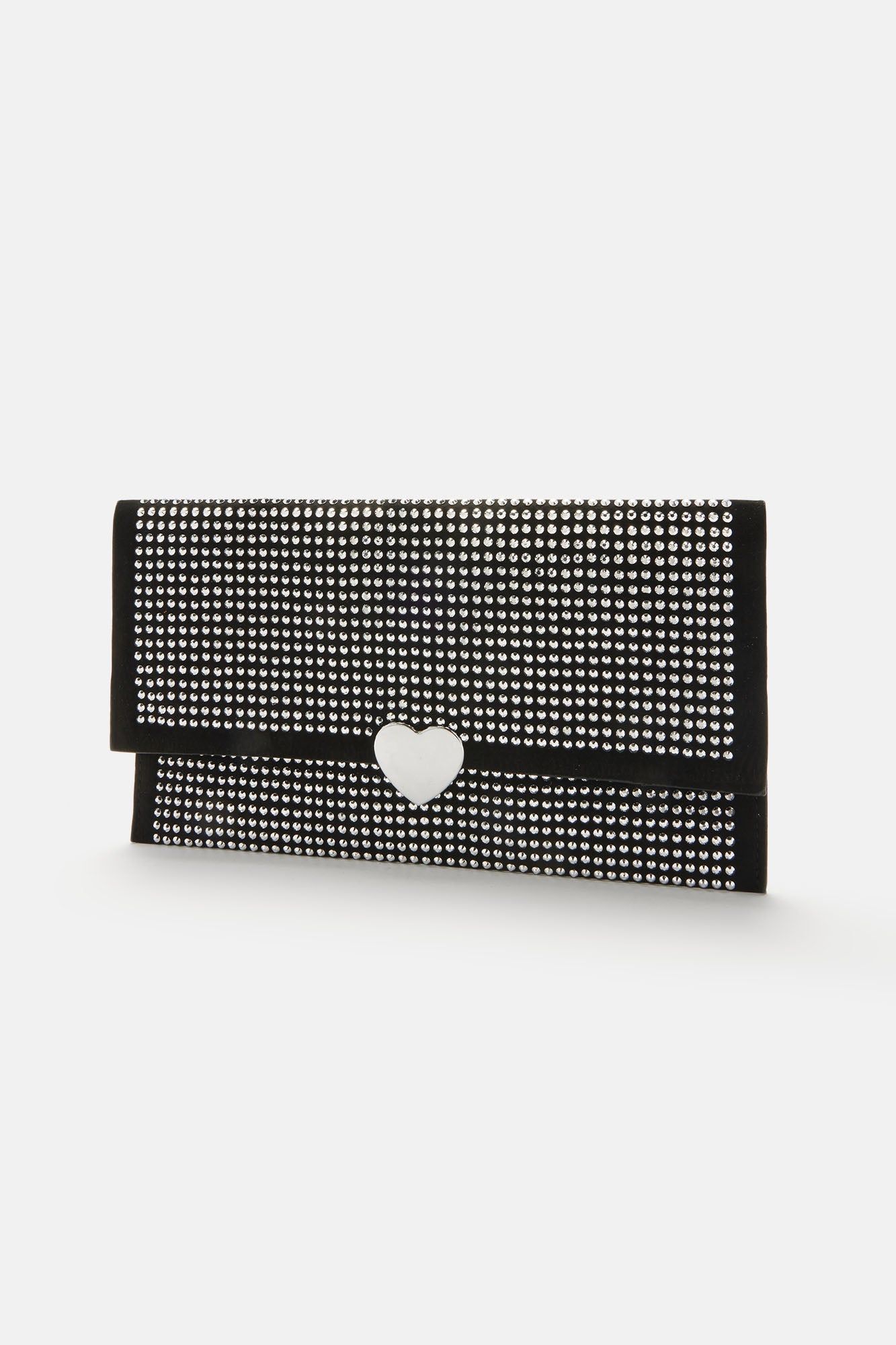 Dreamer Heart Clutch - Black/Silver sold by Fashion Nova product image thumbnail 3