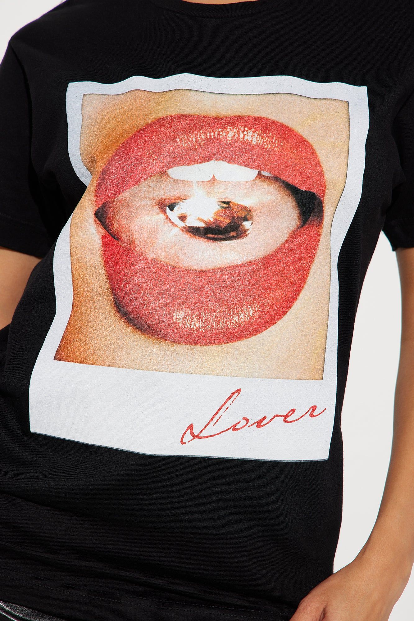 Double Dose Of Love Tee - Black sold by Fashion Nova product image thumbnail 3