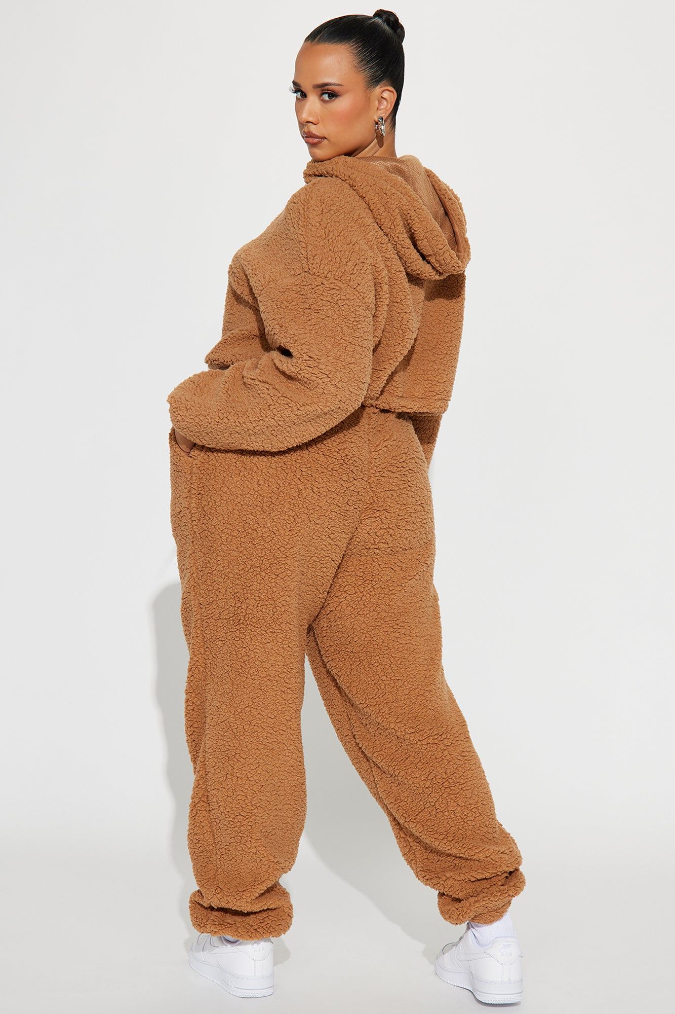 Little Teddy Sherpa Jogger Set - Mocha sold by Fashion Nova product image thumbnail 6