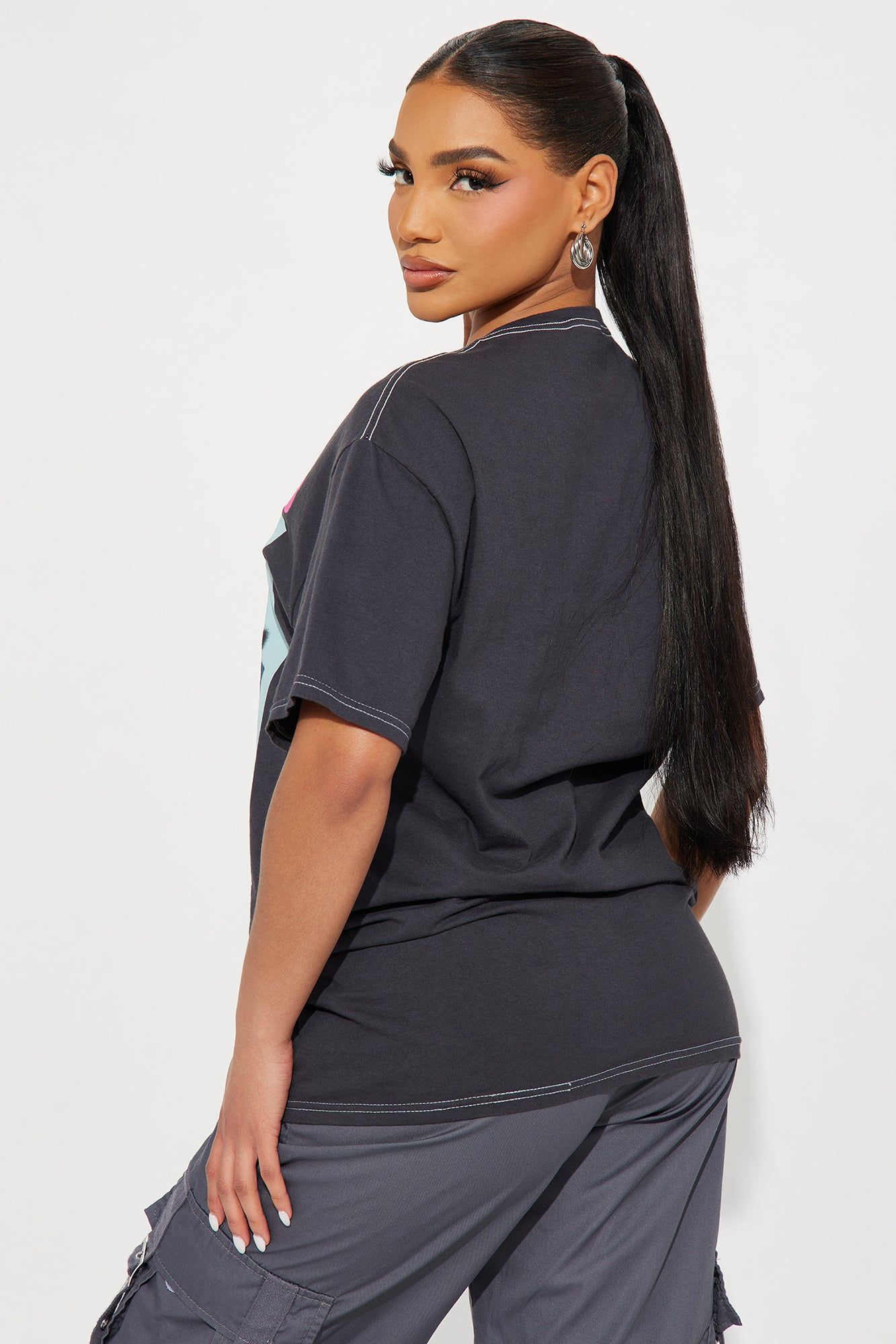 As If Clueless Washed Tee - Black Wash sold by Fashion Nova product image thumbnail 4