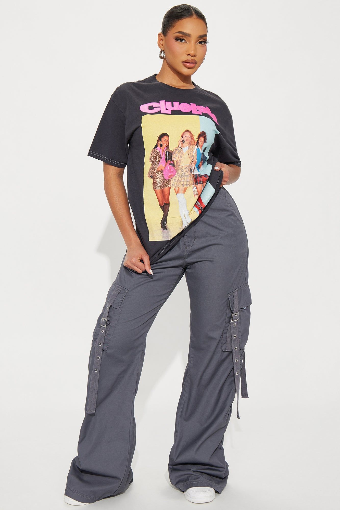 As If Clueless Washed Tee - Black Wash sold by Fashion Nova product image thumbnail 2