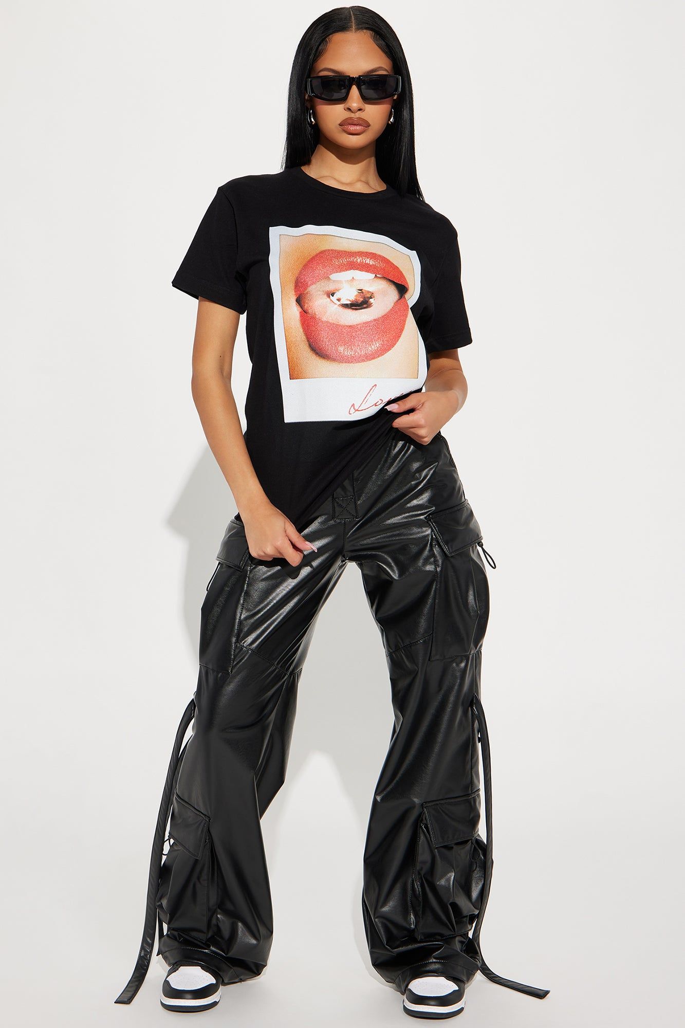 Double Dose Of Love Tee - Black sold by Fashion Nova product image thumbnail 2