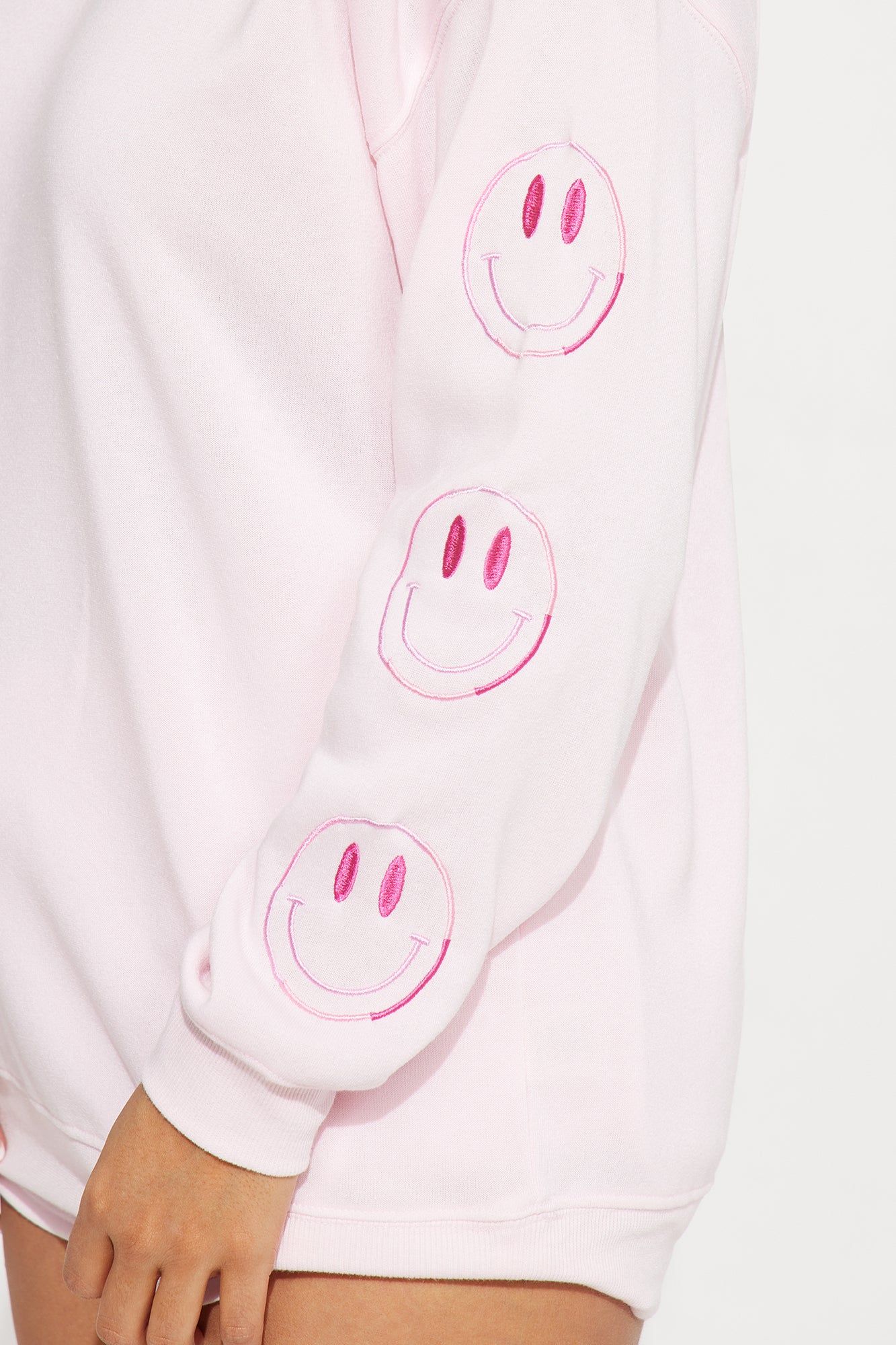 All Smiles Fleece Short Set - Pink sold by Fashion Nova product image thumbnail 3