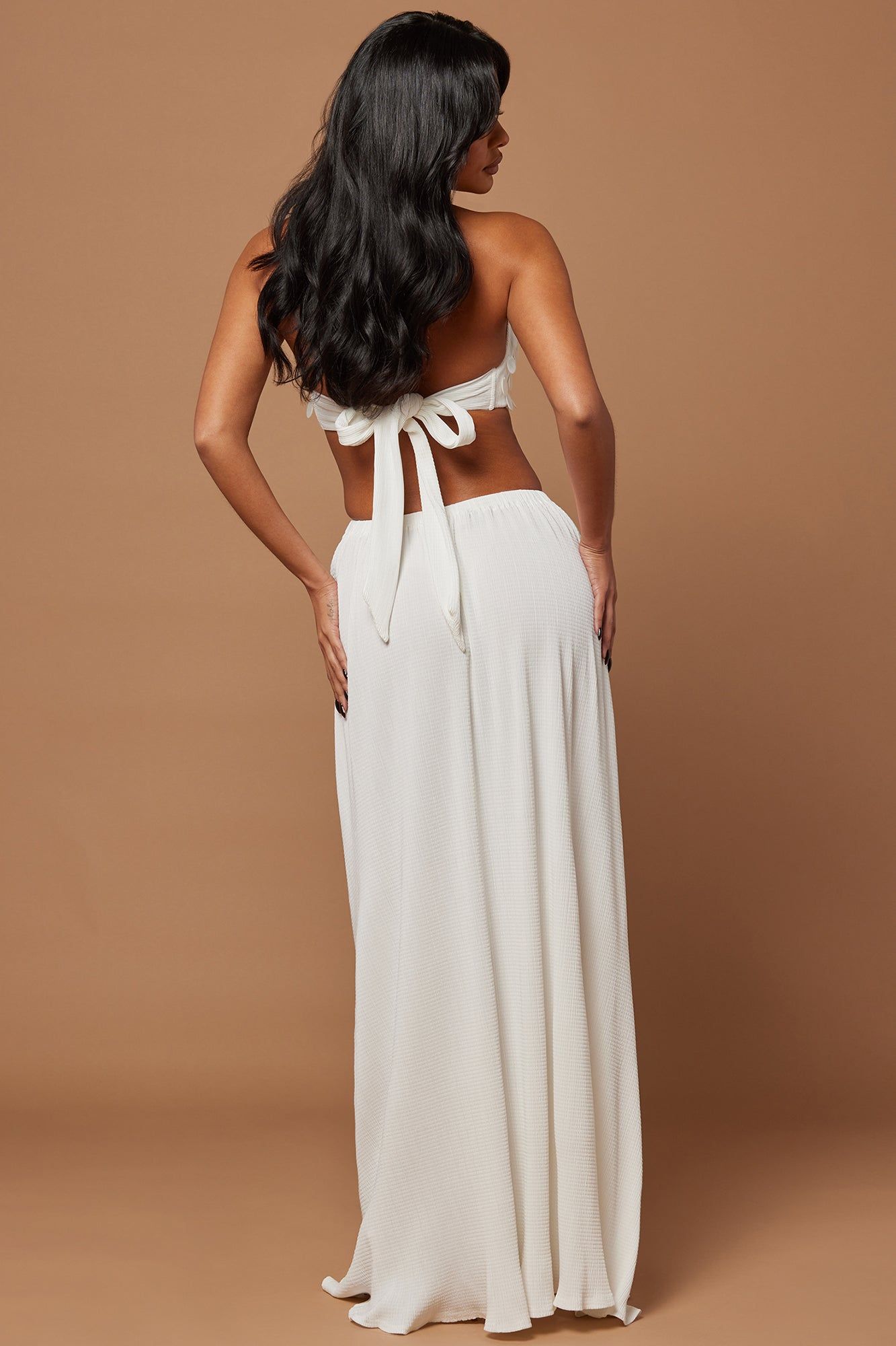 Vanna Halter Maxi Dress - White sold by Fashion Nova product image thumbnail 4