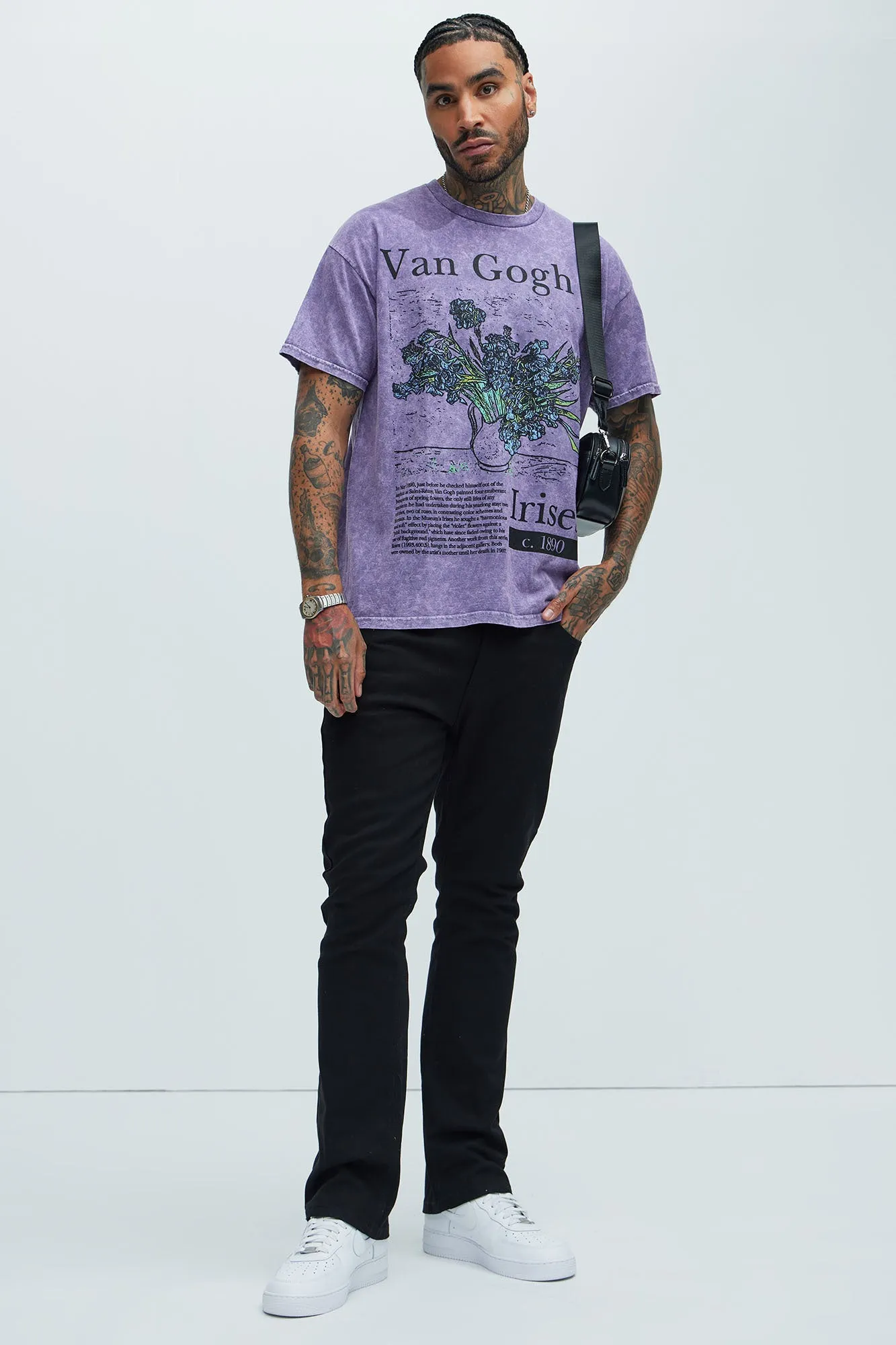 Vincent Van Gogh Irises Short Sleeve Tee - Purple sold by Fashion Nova product image thumbnail 2