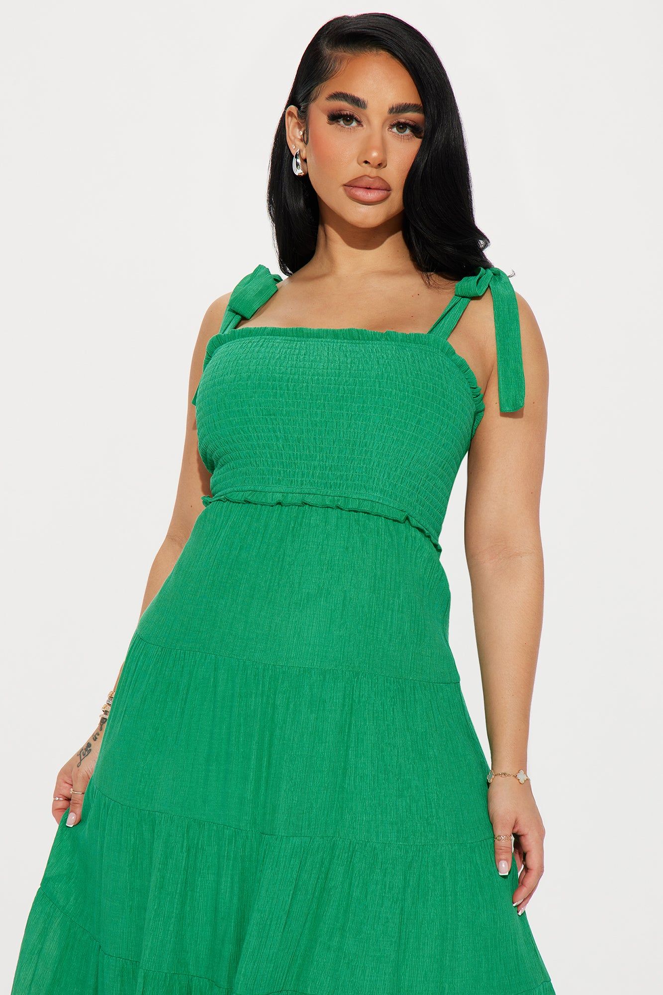 Jordan Smocked Maxi Dress - Kelly Green sold by Fashion Nova product image thumbnail 2