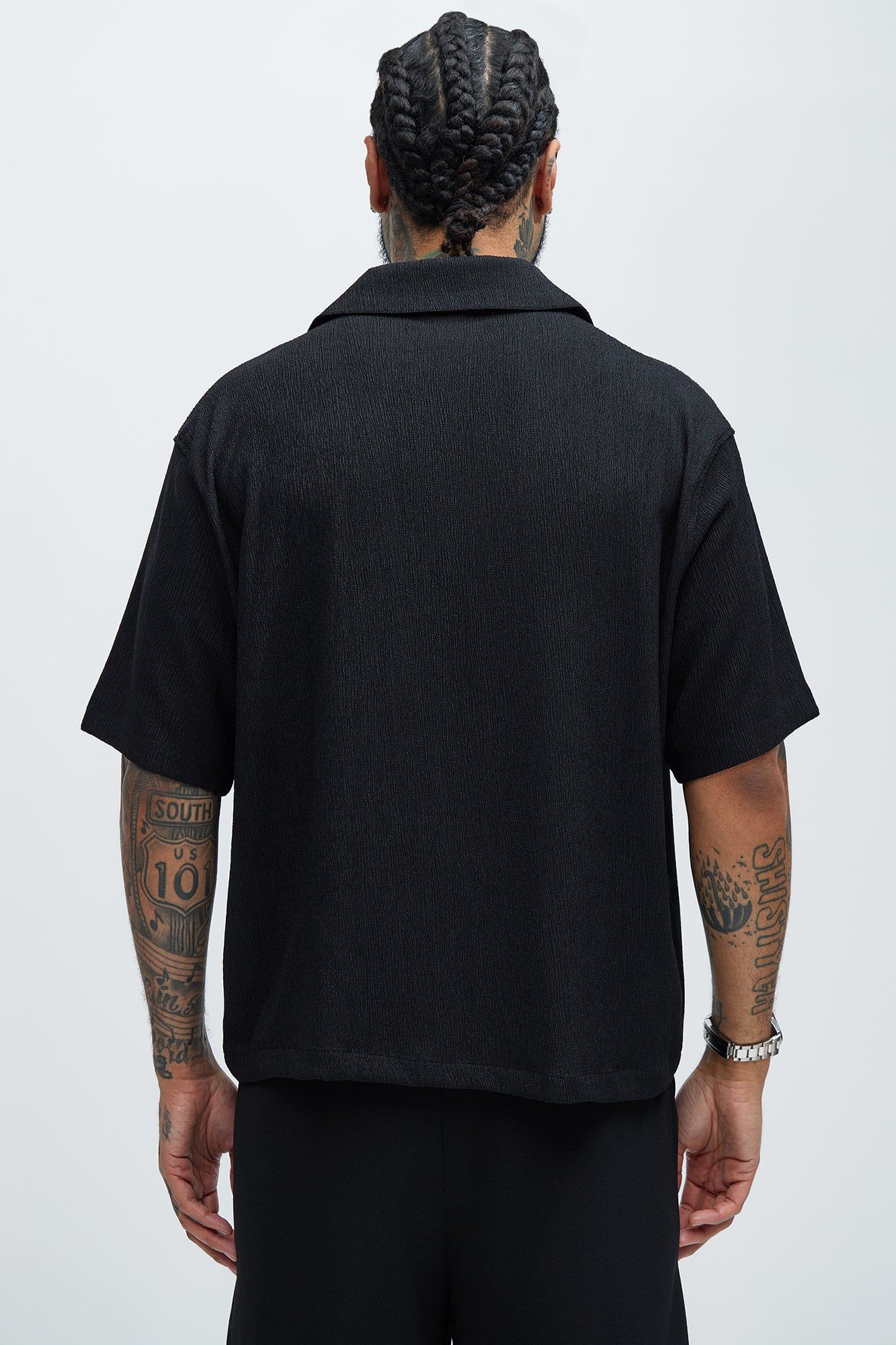 Jace Textured Shirt - Black sold by Fashion Nova product image thumbnail 3