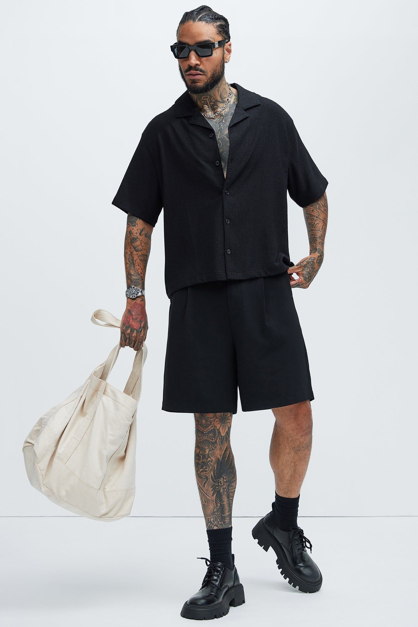 Jace Textured Shirt - Black sold by Fashion Nova product image thumbnail 2