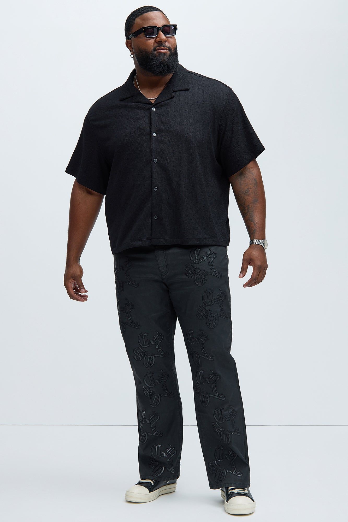 Jace Textured Shirt - Black sold by Fashion Nova product image thumbnail 5