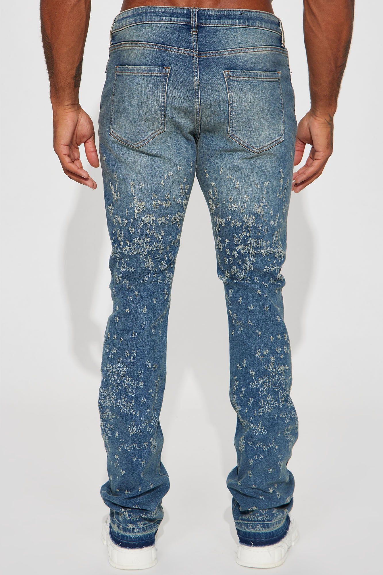 Reaching Goals Stacked Skinny Flare Jeans - Medium Wash sold by Fashion Nova product image thumbnail 5